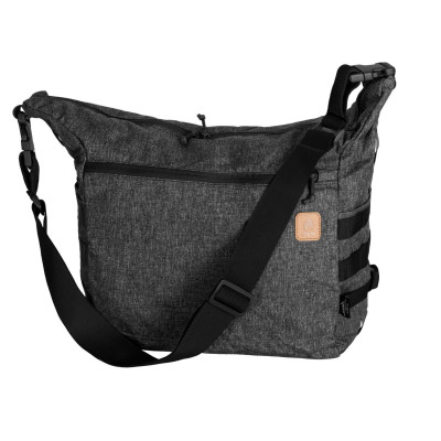 Taška BUSHCRAFT SATCHEL nylon/polyester ČERNO/ŠEDÁ MELANŽ